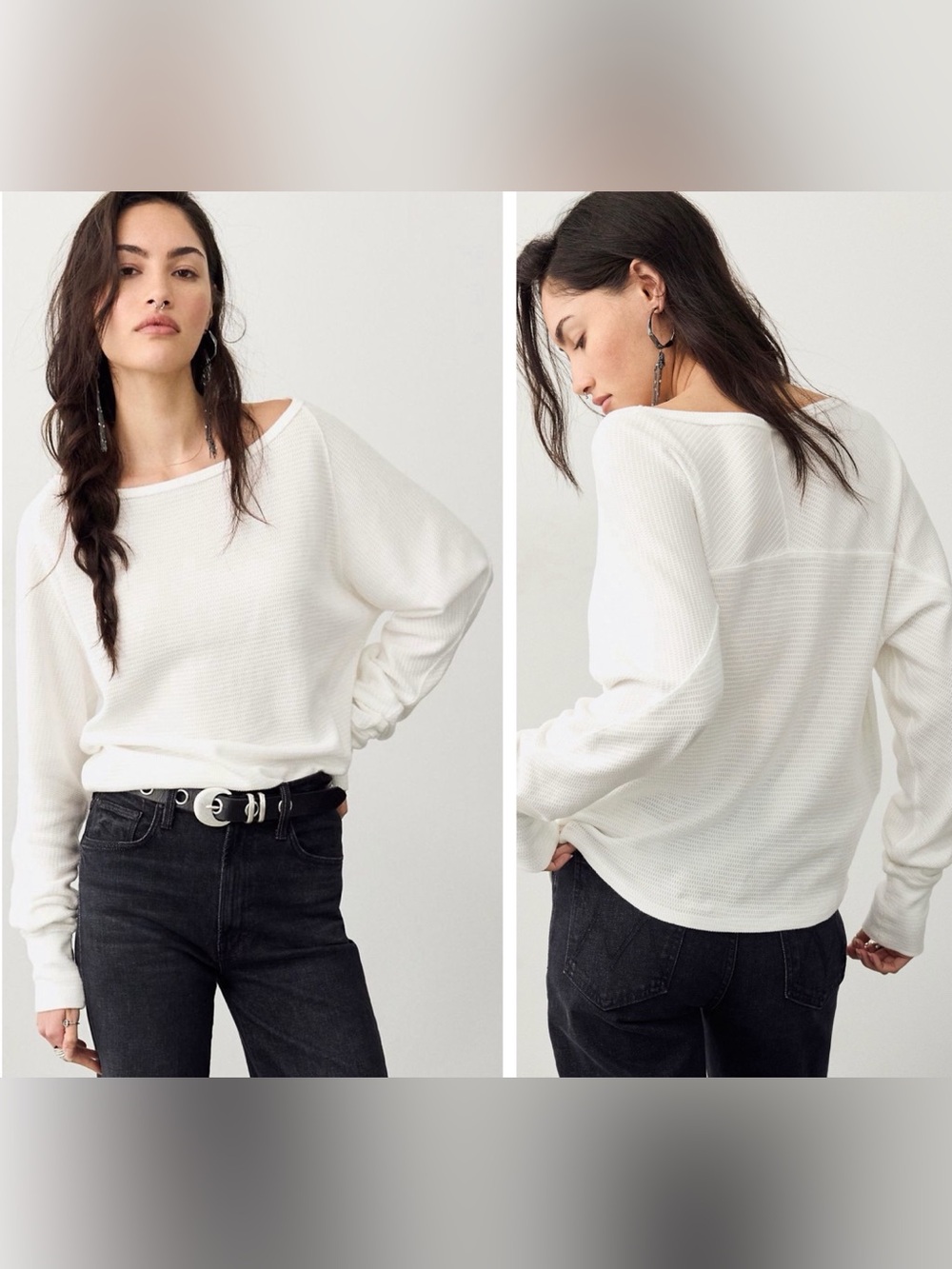 Free People We The Free Jess Long Sleeve - Clean Ivory